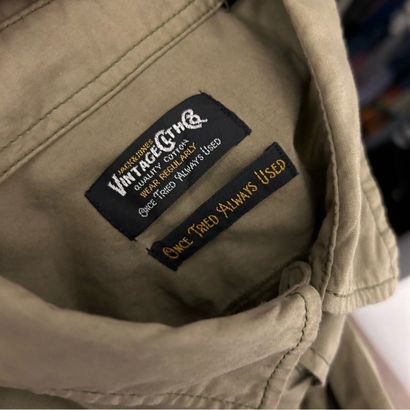 ❤️ Jack And Jones Camo Green Men Button Shirt L - Picture 9 of 11